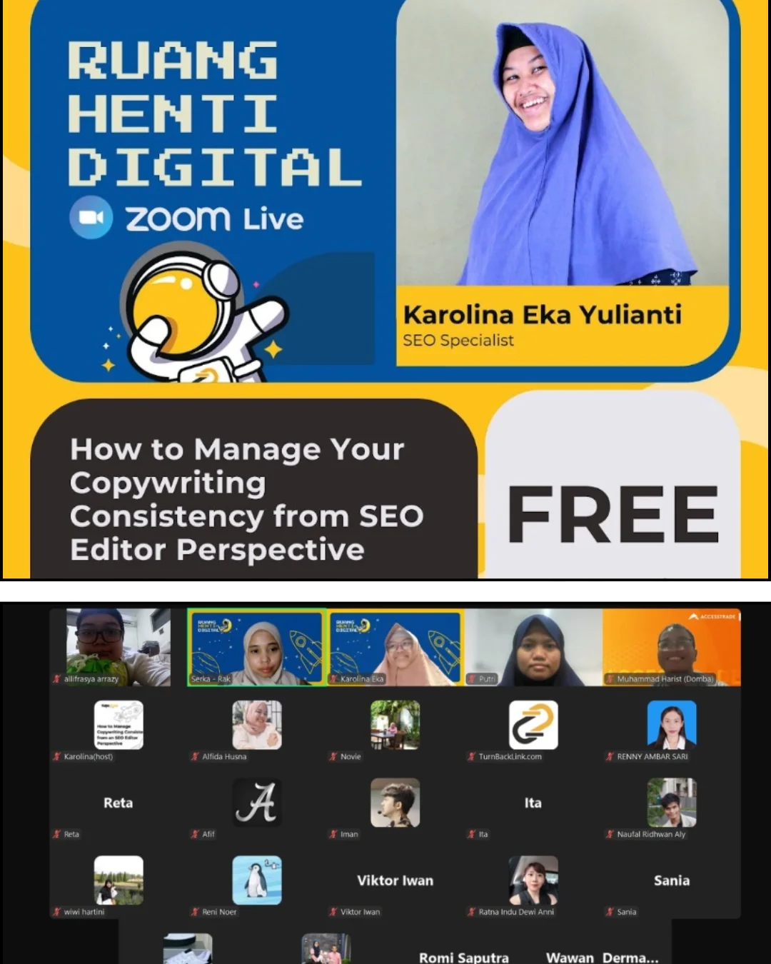 Karolina - Edukasi SEO Ruang Henti Digital